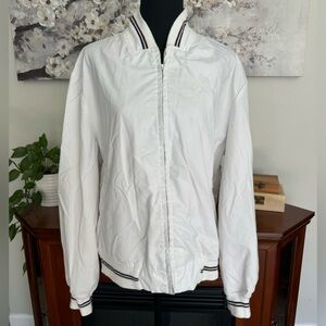 Montgomery Ward Men's Vintage White Tennis Golf Jacket - Size Large